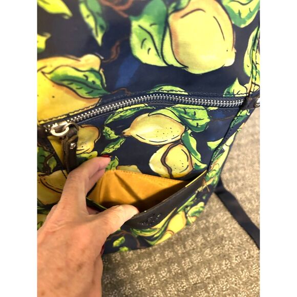 Patricia Nash Lemon Print Backpack - Picture 4 of 12